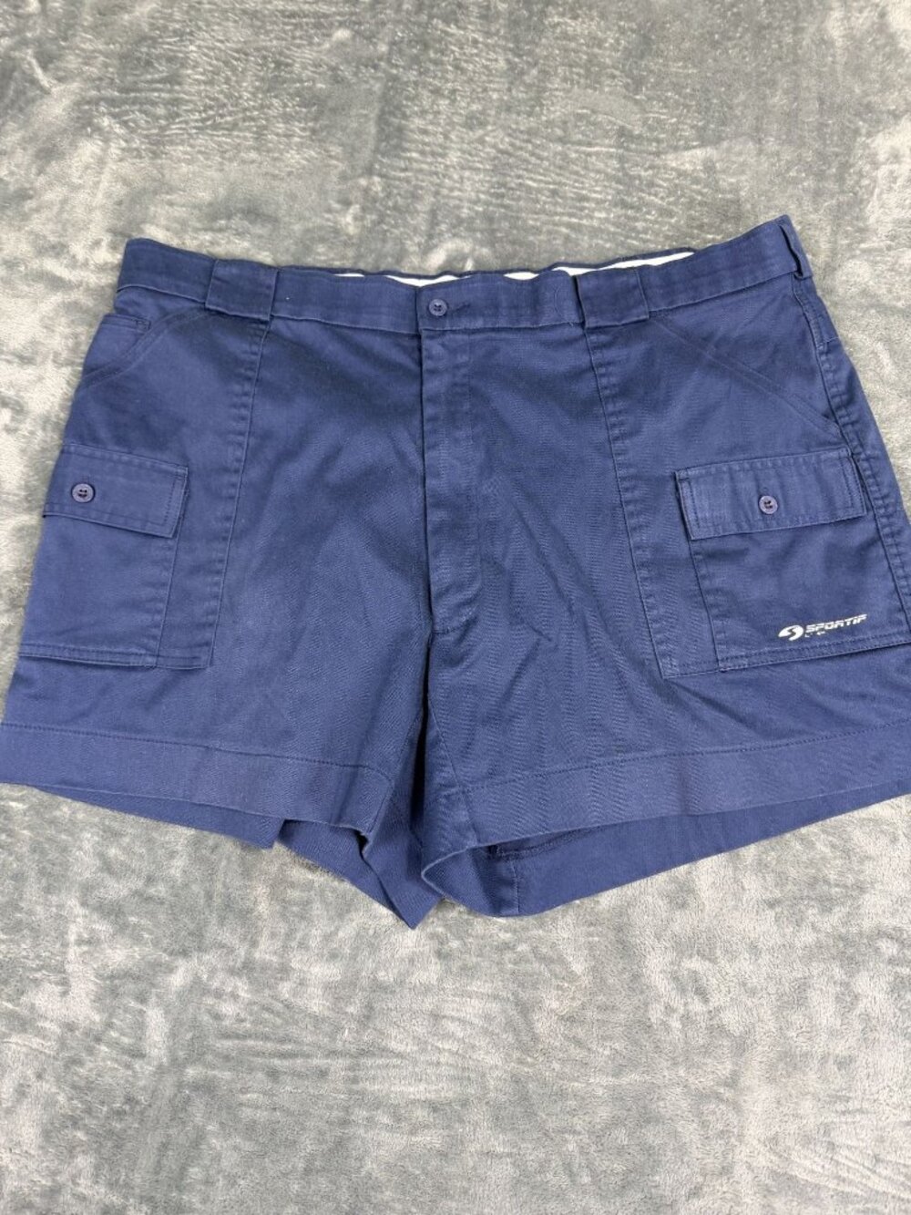 Sportif USA Mens Navy Blue Cargo Shorts Size 42